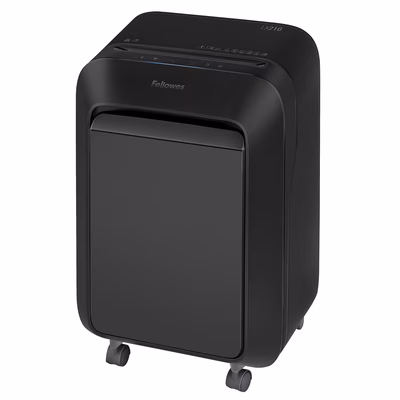 Immagine di Distruggidocumenti a miniframmenti FELLOWES POWERSHRED LX210 livello sicurezza P-4 colore nero
