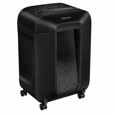 Immagine di Distruggidocumenti a frammenti FELLOWES POWERSHRED LX 85 livello sicurezza P-4 colore nero
