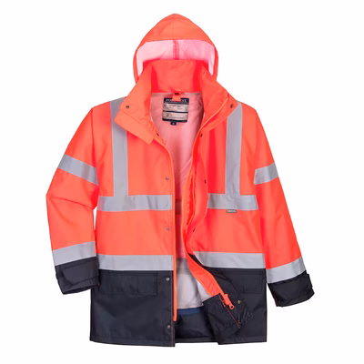 Immagine di Giacca executive 5 in 1 hi-vis PORTWEST S768 colore rosso/blu navy taglia XS