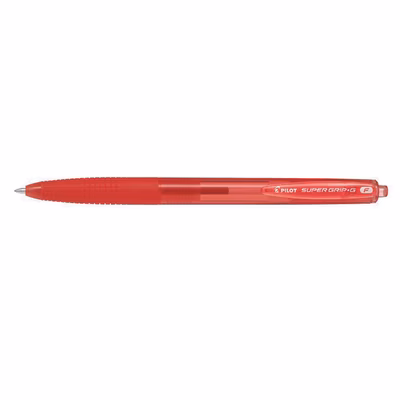 Immagine di Penna a sfera a scatto colore rosso PILOT SUPERGRIP G punta fine mm 0,7