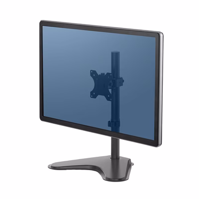 Immagine di Braccio monitor Fellowes singolo con piedistallo, Seasa, Nero, Fino a 32"