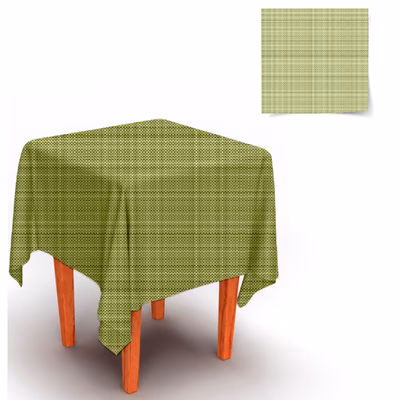 Immagine di Coprimacchia Airlaid in carta a secco MCR 100x100 Lino colore verde oliva 100 pezzi