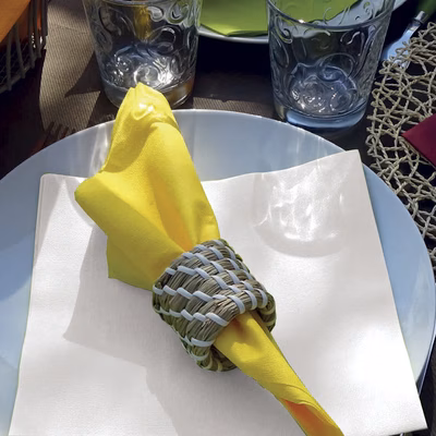 Immagine di Tovagliolo Airlaid in carta a secco MCR 40x40 Dry colore bianco 50 pezzi