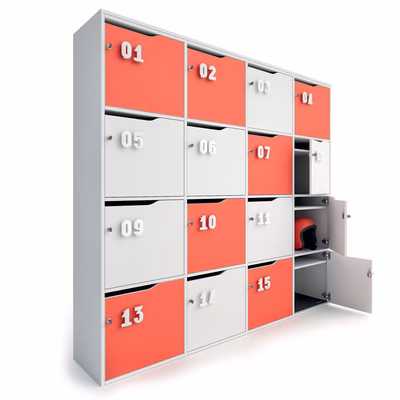 Immagine di Modulo 4 vani a giorno L48,7 H189,6 fin. Bianco