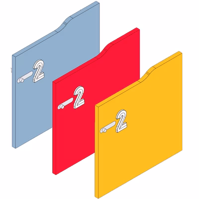 Immagine di Supplemento 1 numero su anta con combinazione