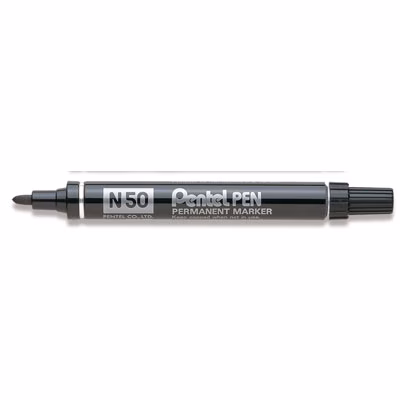 Immagine di Pennarello permanent PENTEL PEN N50 punta conica colore nero