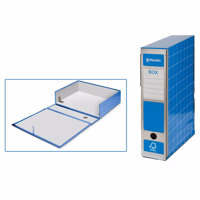 Immagine di Scatola archivio RESISTO BOX 4 dorso 9 blu
