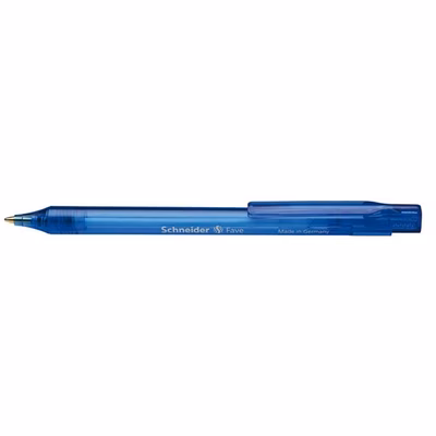 Immagine di Penna a sfera a scatto colore blu SCHNEIDER FAVE punta media mm 1