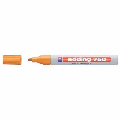 Immagine di Pennarello a vernice colore arancio EDDING PAINT MARKER 750 punta conica