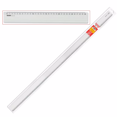 Immagine di Riga in alluminio con gomma cm 100