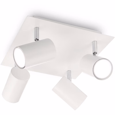 Immagine di Plafoniera SPOT 4 diffusori bianco