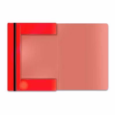 Immagine di Cartella fibrone c/elastico 3 lembi 27x37 rosso