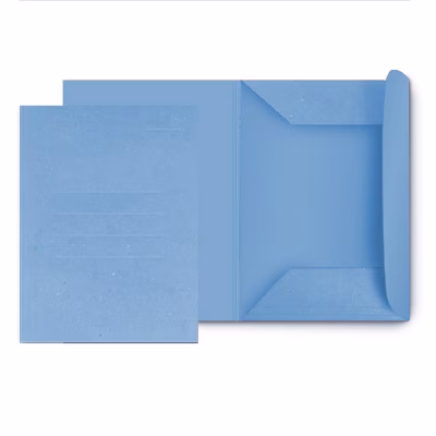 Immagine di Cartella in manilla 3 lembi cm 25x33 blu g 180