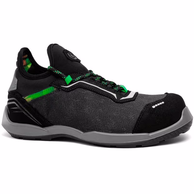 Immagine di Calzatura bassa BASE KOMODO S1P S ESD FO SR nero/verde taglia 46