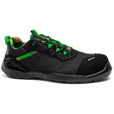 Immagine di Calzatura bassa BASE YELLOWSTONE S3S ESD FO SR nero/verde taglia 44