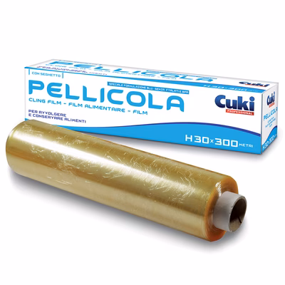 Immagine di Rotolo pellicola trasparente per alimenti metri 300 altezza 300 mm