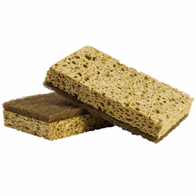 Immagine di Spugna cellulosa abrasiva ARIX ECO CELL 100% vegetale cm 12,6x9x2,4