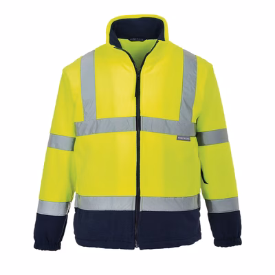 Immagine di Pile bicolore hi-vis PORTWEST F301 colore giallo/blu navy taglia XXXXXL