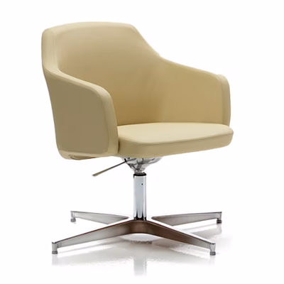 Immagine di Poltrona EDGAR bassa 4g con piedini colore beige