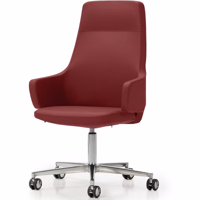 Immagine di Poltrona EDGAR media 5g su ruote colore bordeaux