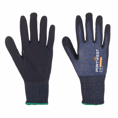 Immagine di Microschiuma sg npr15 confezione da 12 PORTWEST AP18 colore blu/nero taglia L - paio