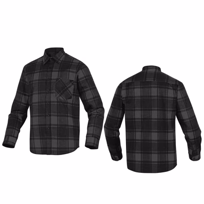 Immagine di Camicia da lavoro DELTAPLUS RUBY colore grigio e nero taglia L