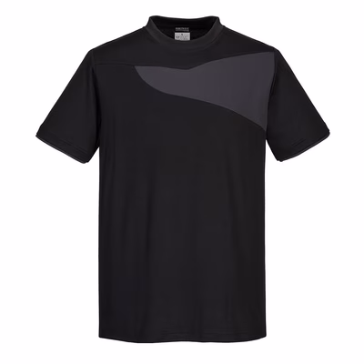 Immagine di T-shirt PORTWEST PW211 colore nero/grigio taglia XXXL