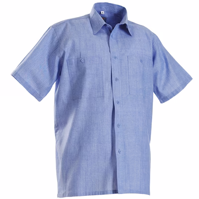 Immagine di Camicia GLOBAL TRADING CHAMBREE manica cotone coloreazzurro taglia M