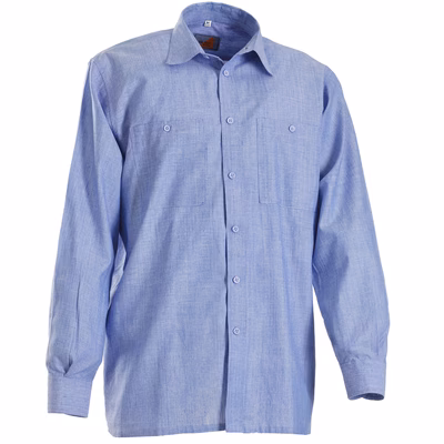 Immagine di Camicia GLOBAL TRADING CHAMBREE manica lunga colore azzurro taglia L