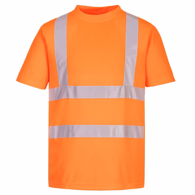 Immagine di T-shirt eco hi-vis (confezione da 6) PORTWEST EC12 colore arancione taglia S
