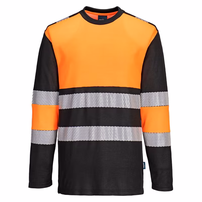 Immagine di Pw3 t-shirt hi-vis classe 1 m/l PORTWEST PW312 colore arancione/nero taglia L