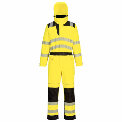 Immagine di Tuta invernale alta visibilità pw3 PORTWEST PW355 colore Yellow/Black taglia S