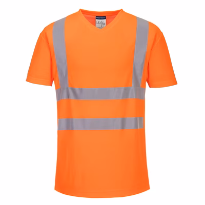 Immagine di T-shirt mesh cotton comfort hi-vis PORTWEST S179 colore arancione taglia L