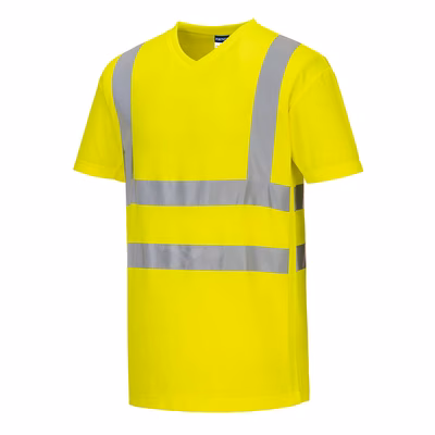 Immagine di T-shirt mesh cotton comfort hi-vis PORTWEST S179 colore giallo taglia XXL