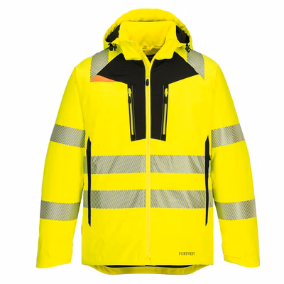 Immagine di Dx4 giacca invernale alta visibilità PORTWEST DX461 colore Yellow/Black taglia S