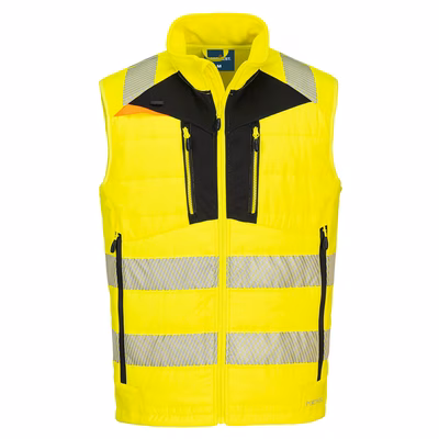 Immagine di Gilet softshell dx4 alta visibilità PORTWEST DX479 colore Yellow/Black taglia XXXXL