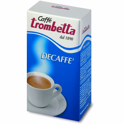 Immagine di Caffè TROMBETTA Decaffè per moka pacchetto da 250 grammi