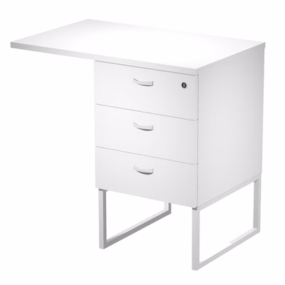 Immagine di Cassettiera ARTEXPORT BLADE con top telaio bianco scocca bianca