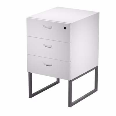 Immagine di Cassettiera ARTEXPORT BLADE telaio antracite scocca bianca