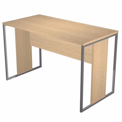 Immagine di Scrivania ARTEXPORT BLADE L120xP60 cm struttura antracite piano rovere chiaro