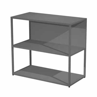 Immagine di Libreria ARTEXPORT BLADE 90x44x80 cm telaio antracite schienali/ripiani antracite