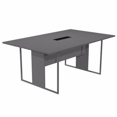 Immagine di Tavolo riunione ARTEXPORT BLADE L180xP110 cm C/TOP ACCESS struttura antracite piano antracite