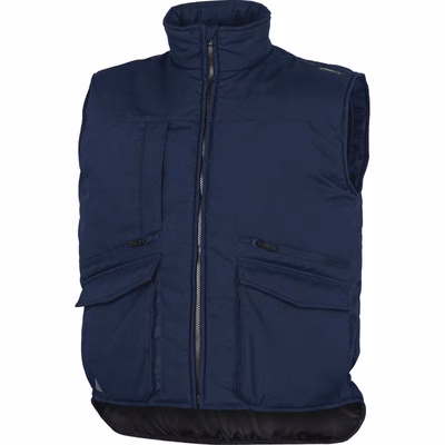 Immagine di Gilet multitasche DELTAPLUS SIERRA in poliestere/cotone colore blu taglia L