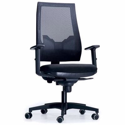 Immagine di Sedia operativa TENDENCE 400 schienale in rete colore nero