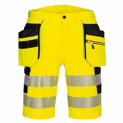 Immagine di Bermuda dx4 hi-vis holster PORTWEST DX446 colore Yellow/Black taglia 60