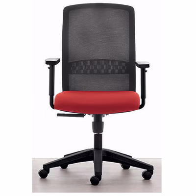 Immagine di Sedia operativa TEKNA senza poggiatesta rossa