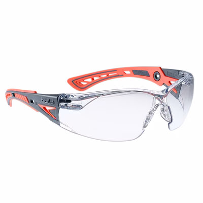Immagine di Occhiali di protezione BOLLE' RUSH con lente in policarbonato trasparente antigraffio