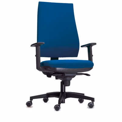 Immagine di Sedia operativa TENDENCE 400 schienale imbottito colore blu