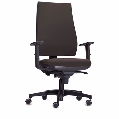 Immagine di Sedia operativa TENDENCE 400 schienale imbottito colore nero