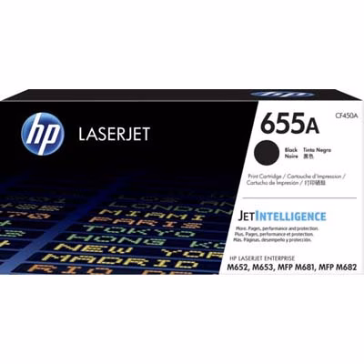 Immagine di Toner Laser HP 655A CF450A nero 12500 copie